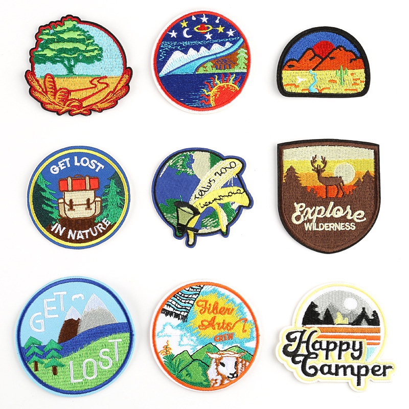Iron on patches clothing accessories luggage accessories embroidery sticker DIY patch badge cloth sticker