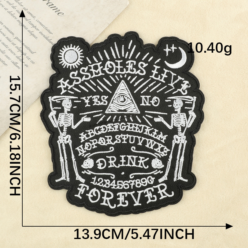 Iron on patches Clothing Embroidery Badge Patch Sticker Skull Brooch Accessories Hand Account DIY Cloth Label Accessories Cloth Sticker