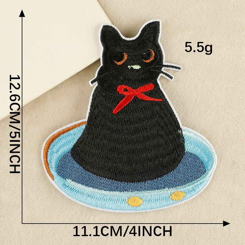 embroidery cloth sticker cartoon animal cat clothing accessories shoes and hats luggage accessories embroidery sticker