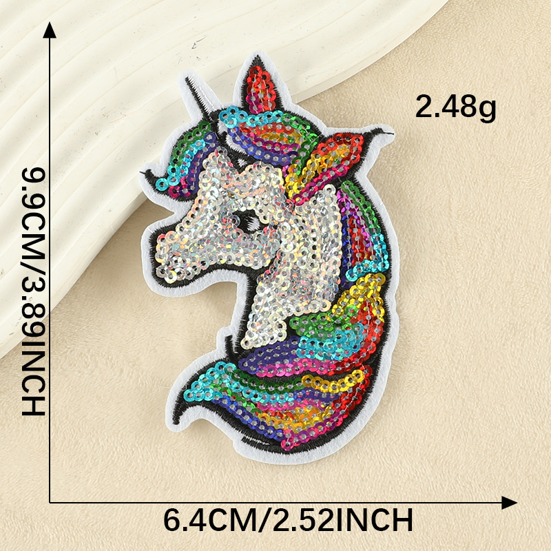 Iron on patches embroidery sticker badge sequin love owl clothing accessories patch sticker DIY cloth sticker