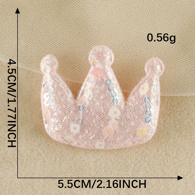 Hair accessories children's clothing accessories badge sequined crown accessories hairpin cloth label clothing accessories patch patch cloth sticker