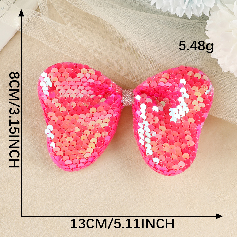 Headgear accessories DIY children's clothing bag sequined bow embroidery shoe and hat accessories hairpin decoration