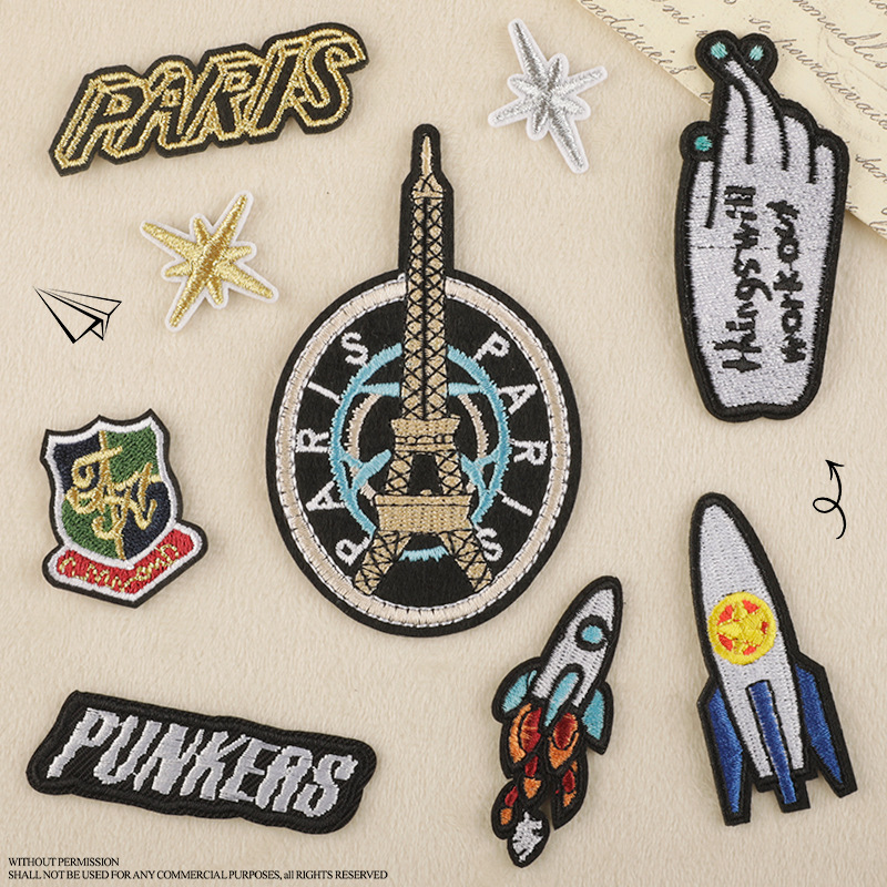 Iron on patches patch clothing accessories shoes and hats bag accessories adhesive DIY patch sticker badge cloth label cloth sticker