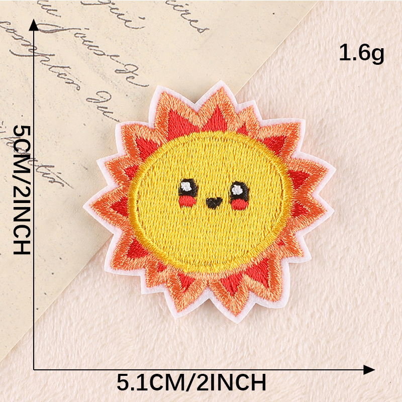 Iron on patches cartoon animal fruit cloth label clothing accessories clothing hat decoration hand account patch embroidery cloth sticker