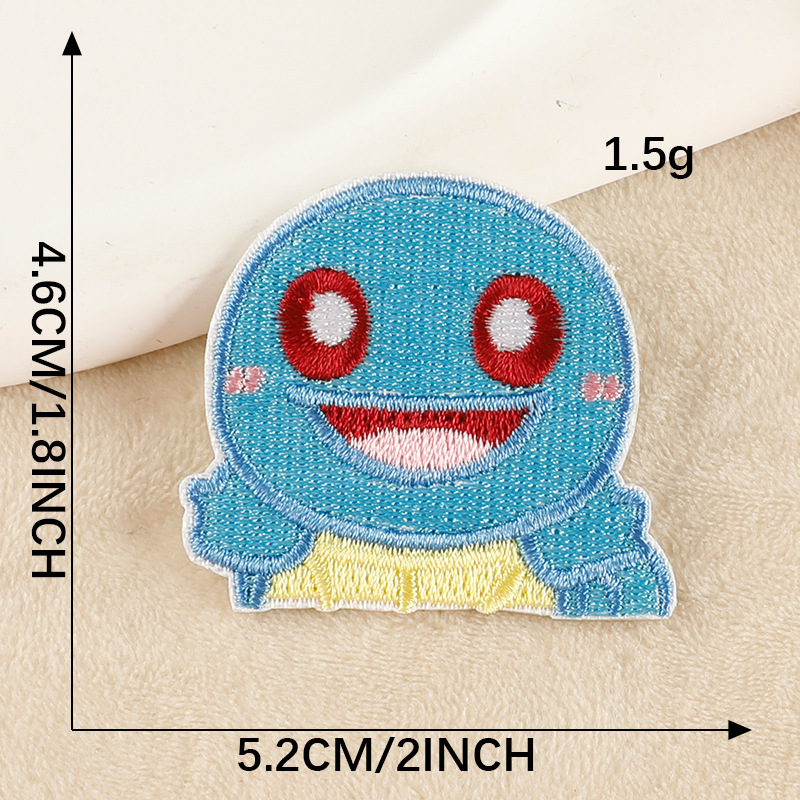 Iron on patches cartoon animal self-adhesive clothing accessories hand account DIY accessories animation self-adhesive embroidery cloth sticker