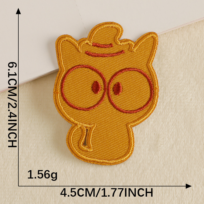 Iron on patches accessories badge cartoon animal patch clothing accessories patch sticker food play self-adhesive cloth sticker