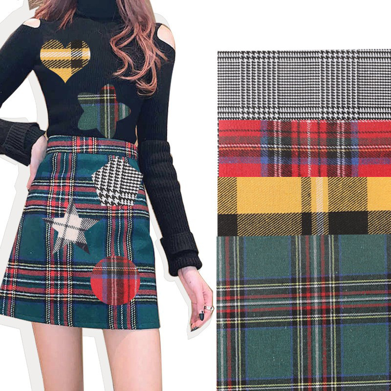 Plaid cloth elbow sticker shirt jacket elbow sticker clothing accessories knee patch cloth label cut at will ironing cloth sticker