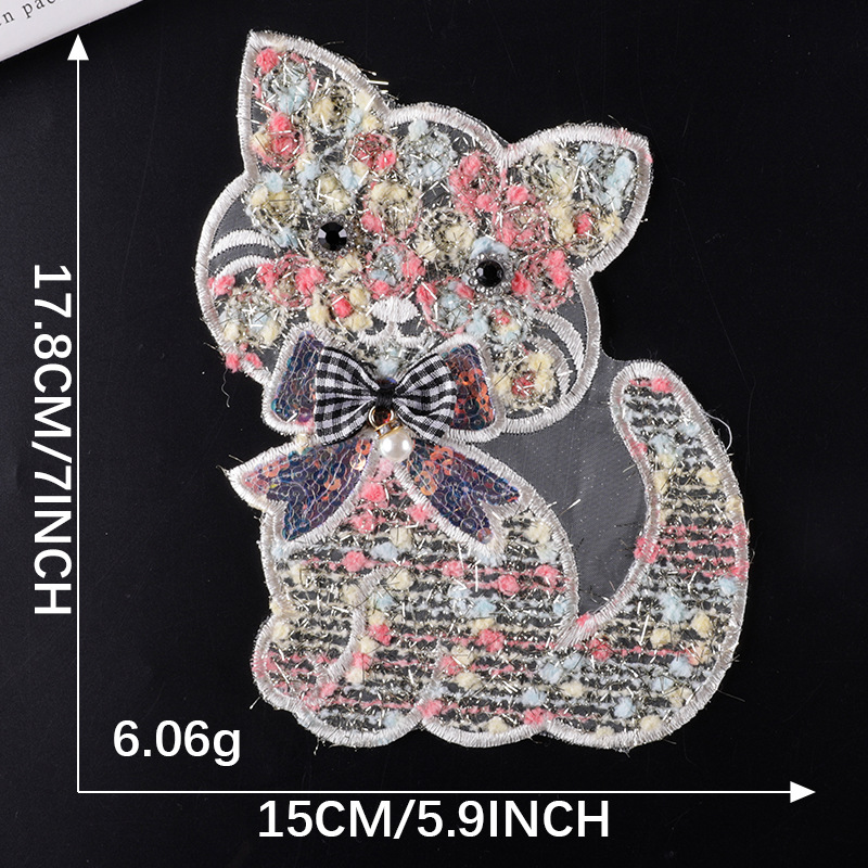 Iron on patches clothing accessories love butterfly patch sticker lace embroidery sticker DIY hand account accessories cloth sticker