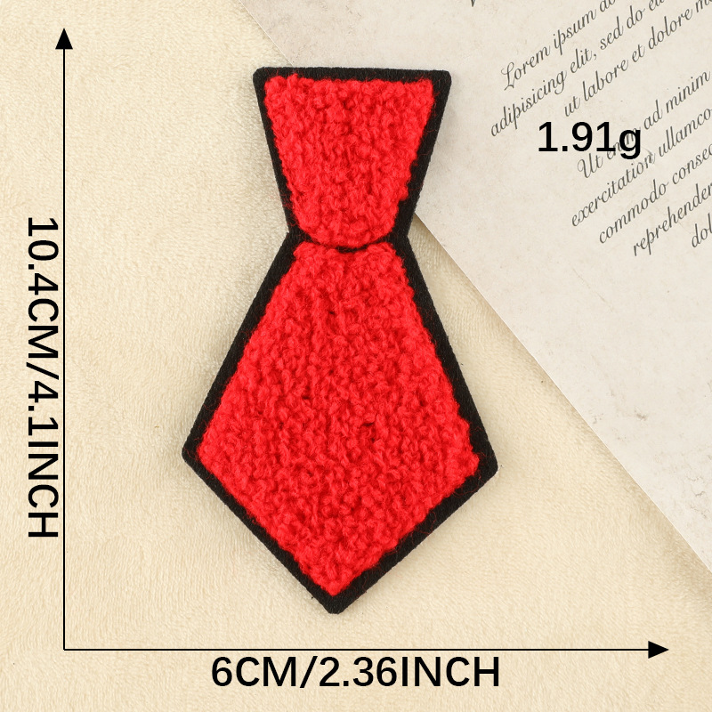 Iron on patches Towel Embroidery Bow Tie Embroidery Badge Clothing Accessories No Adhesive Patch Cloth Label Accessories Cloth Label