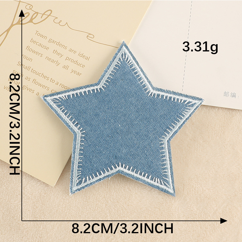 embroidery star clothing accessories patch sticker badge ironing decal embroidery cloth sticker