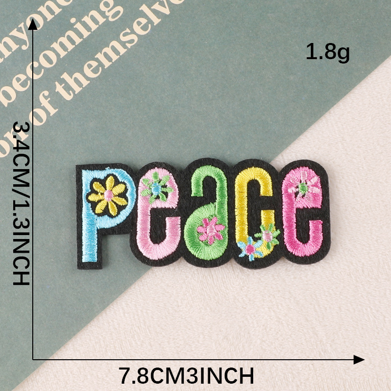 embroidery cartoon racing flower adhesive patch sticker shoe hat luggage accessories clothing accessories embroidery cloth sticker