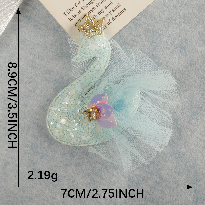 Hairpin hair accessories fashion mesh goose crown lace embroidery sticker DIY hand account accessories accessories brooch patch cloth sticker