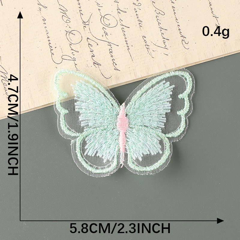 Iron on patches animal butterfly cloth label lace embroidery sticker DIY hand account accessories accessories patch cloth sticker