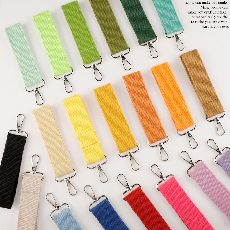 Patch Macaron Handmade Name Brand Bag Anti-Lost Keychain Accessories Luggage Strap Korean Ins