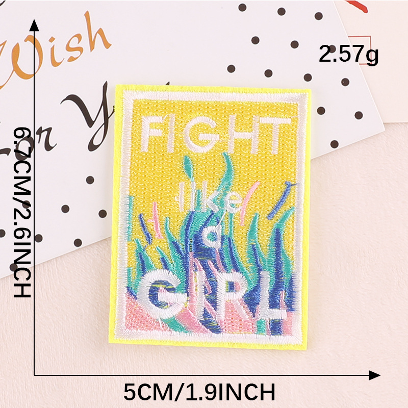 embroidery cloth sticker badge embroidery DIY patch sticker clothing accessories hat badge chest badge embroidery label