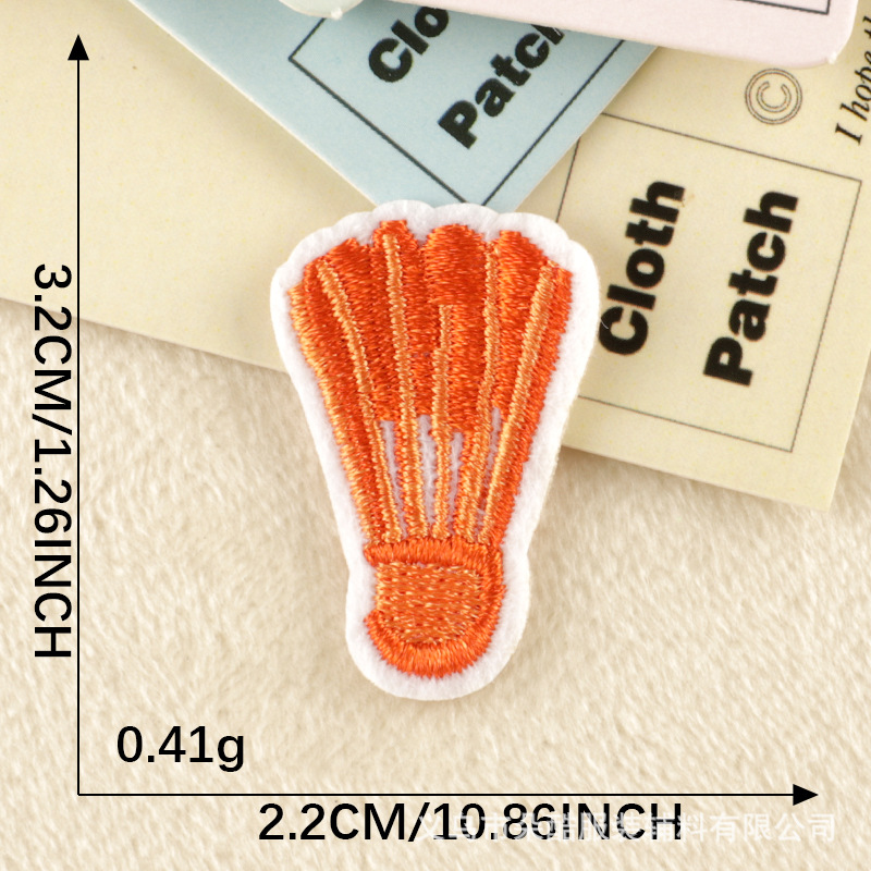 Iron on patches clothing accessories cartoon patch badminton embroidery sticker patch shoe and hat accessories cloth sticker