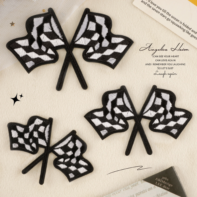 embroidery badge accessories patch sticker luggage accessories DIY hand account embroidery sticker flag patch cloth sticker