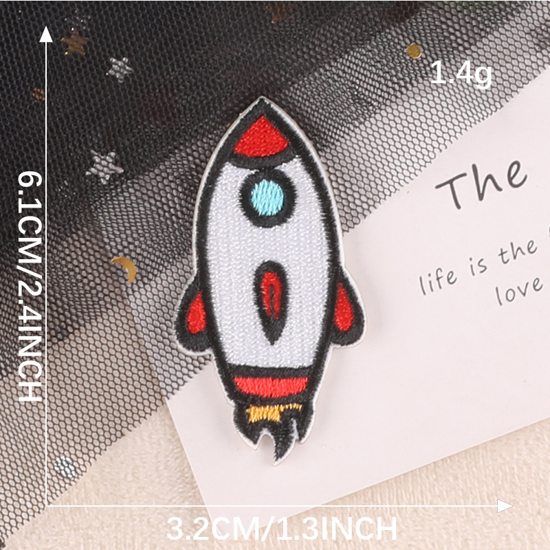 Iron on patches astronaut series badge clothing accessories self-adhesive handbook DIY patch embroidery cloth sticker