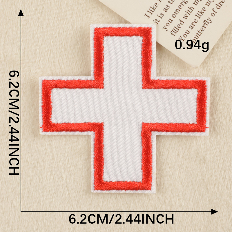 Embroidery Badge Clothes Cross Patch Sticker Clothing Accessories Cloth Label Hand Account DIY Embroidery Sticker Cloth Sticker