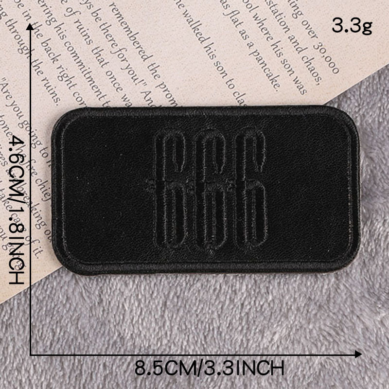 English alphabet Iron on patches self-adhesive down jacket patch sticker clothing accessories supplement sofa leather jacket PU embroidery cloth sticker