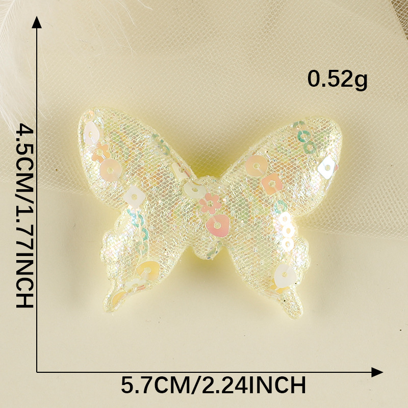 butterfly multi-color badge embroidery sticker sequins butterfly accessories hairpin cloth label clothing accessories patch cloth sticker