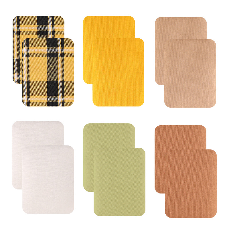 Iron on patches twill square jacket elbow sticker pants knee patch with adhesive backing can be cut at will cloth sticker
