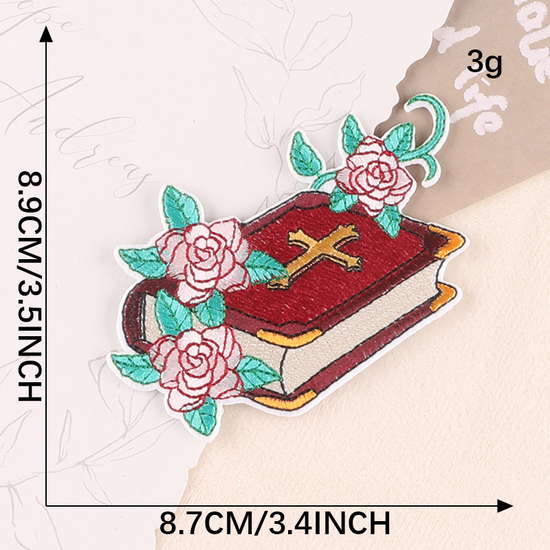 Iron on patches embroidery sticker badge clothing accessories book patch sticker cloth label cloth sticker