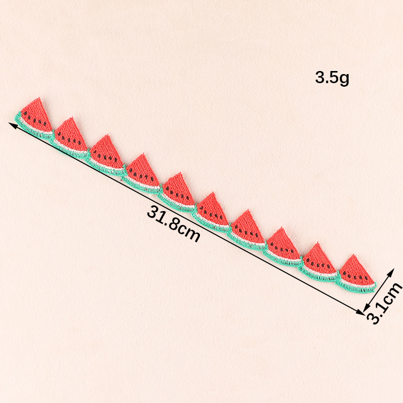 Embroidery Cartoon Fruit Butterfly Lace Petal Hand Account DIY Clothing Accessories Water Soluble Embroidery Ribbon Cloth Sticker