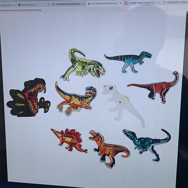 Iron on patches animal cloth badge embroidery sticker clothing accessories hand account DIY patch sticker dinosaur cloth sticker