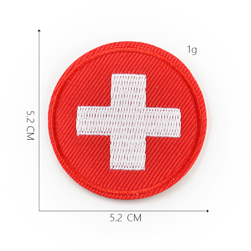 Iron on patches clothing shoes accessories DIY patch sticker badge hat badge Hui round embroidery sticker cloth sticker