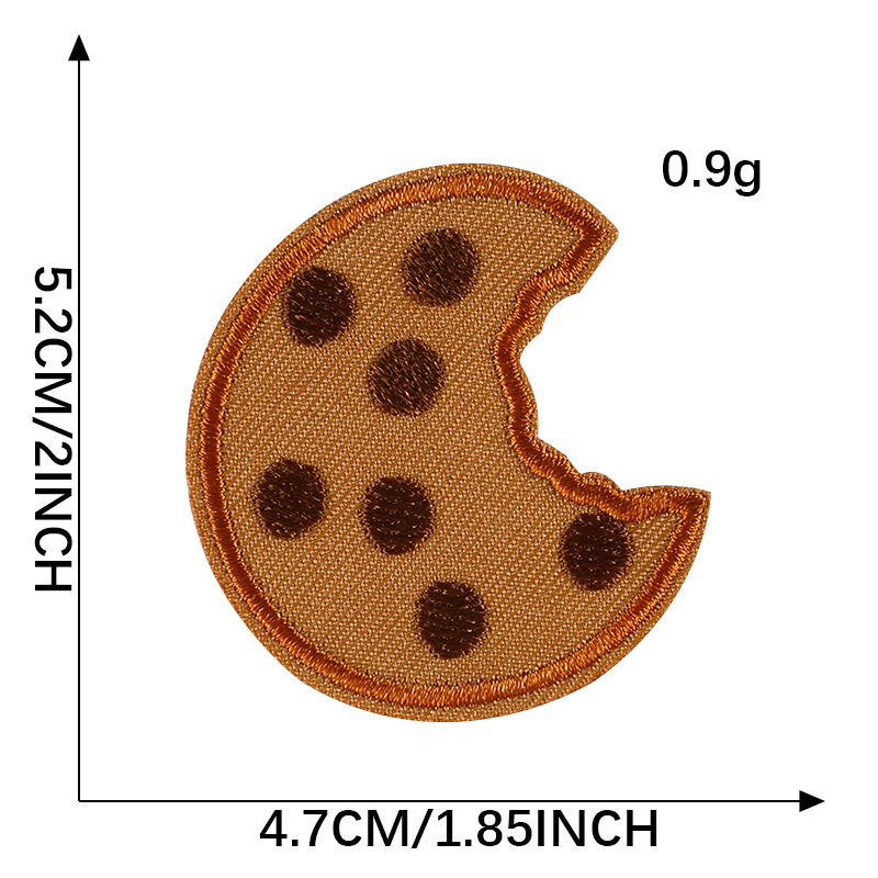 Cookies Clothes Patches Clothing Accessories DIY Cloth Embroidery Shoes and Hats Accessories Cloth Stickers