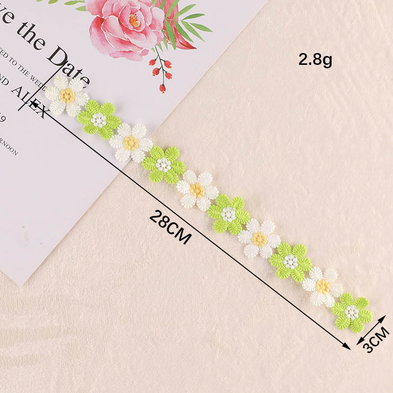 Embroidery Cartoon Fruit Butterfly Color Petal Hand Account DIY Lace Accessories Water Soluble Embroidery Ribbon Cloth Sticker