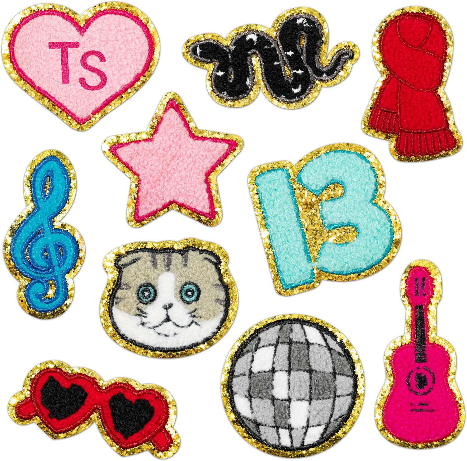 Iron on Patches cloth sticker Chenier towel Iron on Patches patch sticker scarf bag decoration guitar Iron on Patches sticker