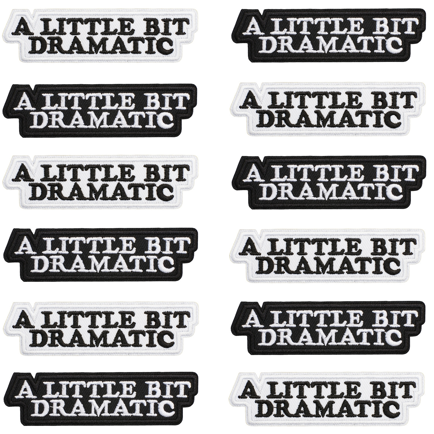 Alphabet Iron on Patches Patch Bag Decorative Alphabet Iron on Patches Patch Sticker Black and White 2 Color Alphabet