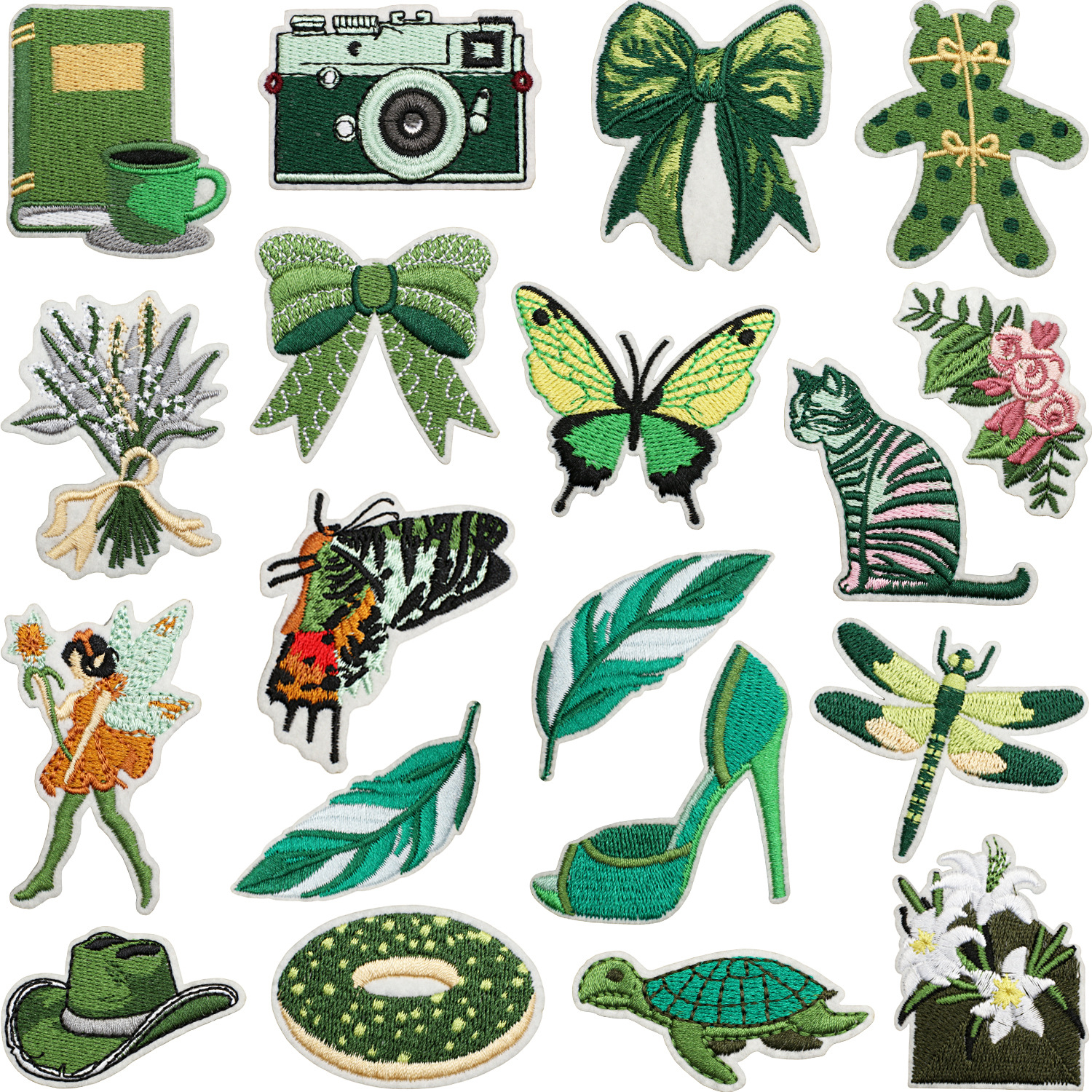 Iron on Patches cloth sticker bag decoration camera patch sticker cowboy hat chapter boy ironing