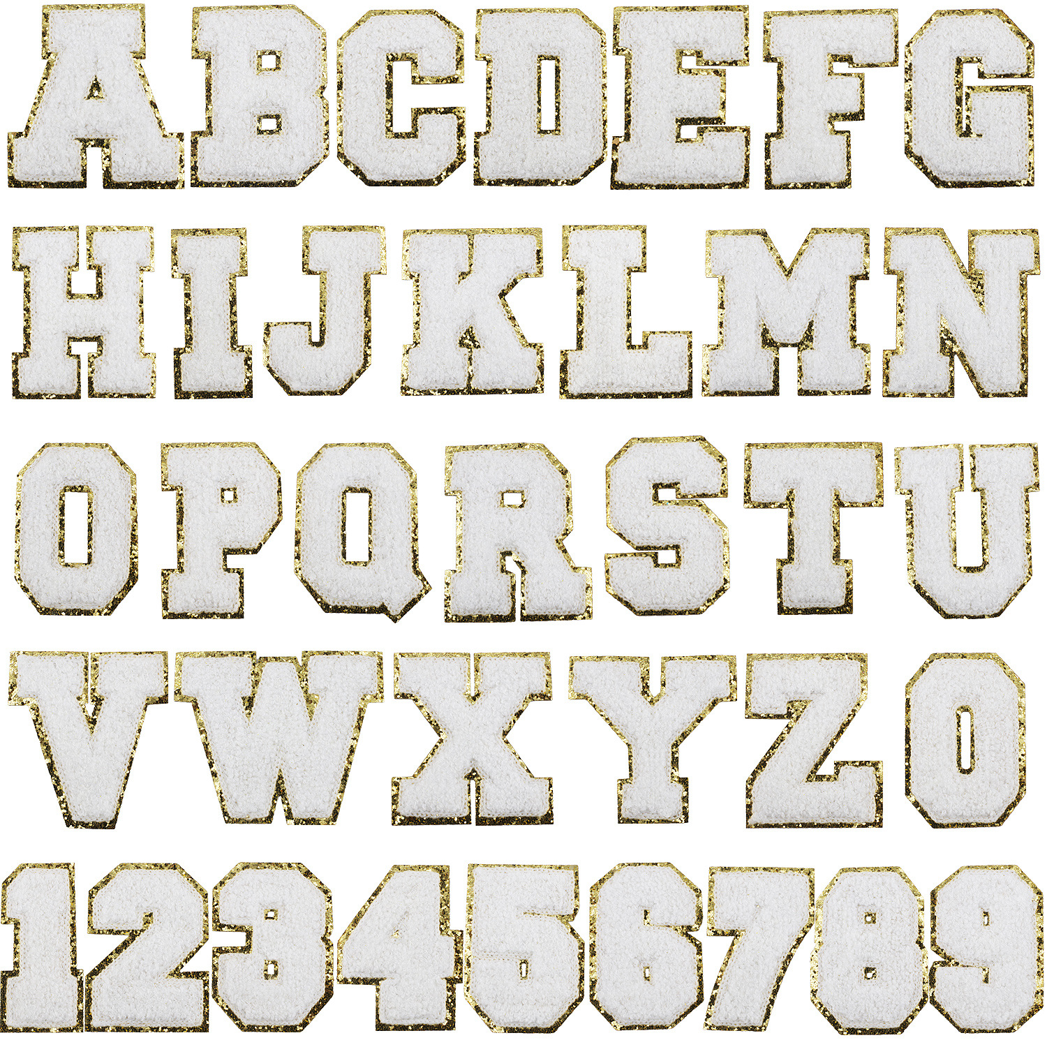 8CM alphabet Iron on Patches cloth sticker towel Iron on Patches patch sticker