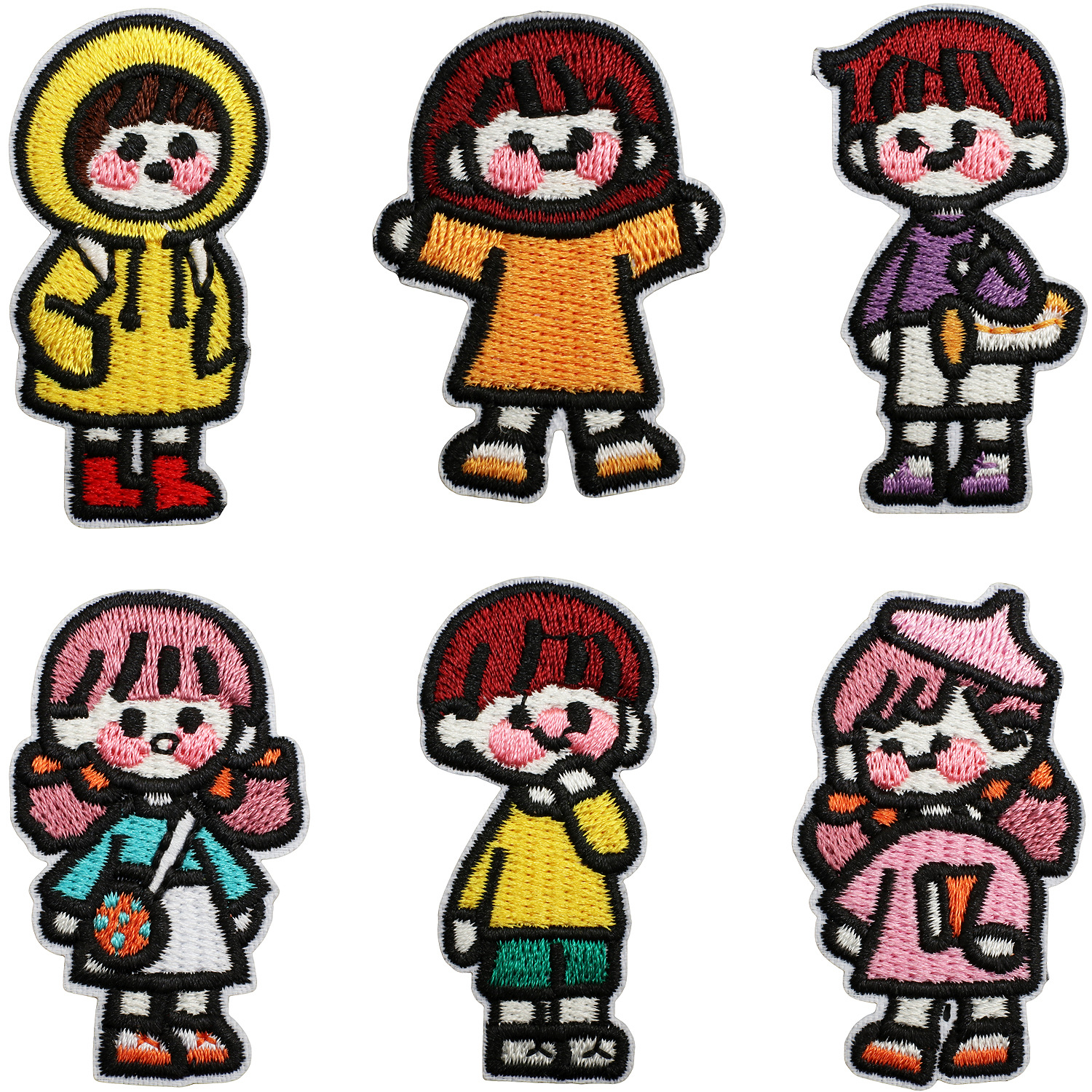 handmade dress Iron on Patches cloth sticker little girl patch sticker DIY decoration piece hot transfer boy