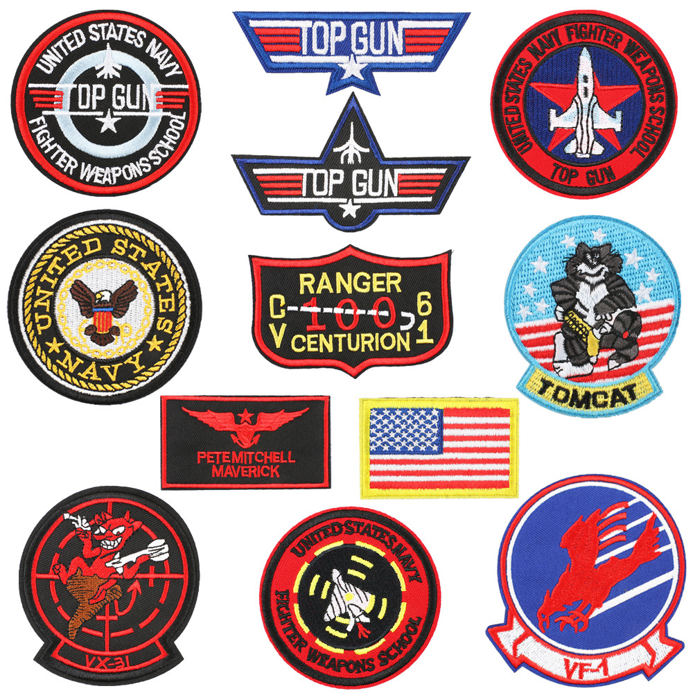 Iron on Patches Cloth Sticker Velcro Armband Military Fan Morale Chapter Patch Sticker Iron on Patches Label Ironing