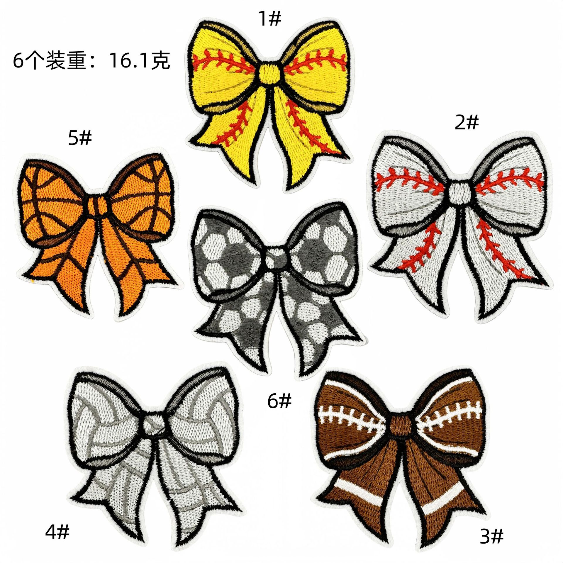 creative ball bow embroidery cloth sticker iron on cloth label computer embroidery clothing accessories patches sticker spotEmbroidered Iron on Patches for Clothes, Dress, Hat, Jeans, DIY Accessories Patches for Caps Backpacks Vest Harness -JY