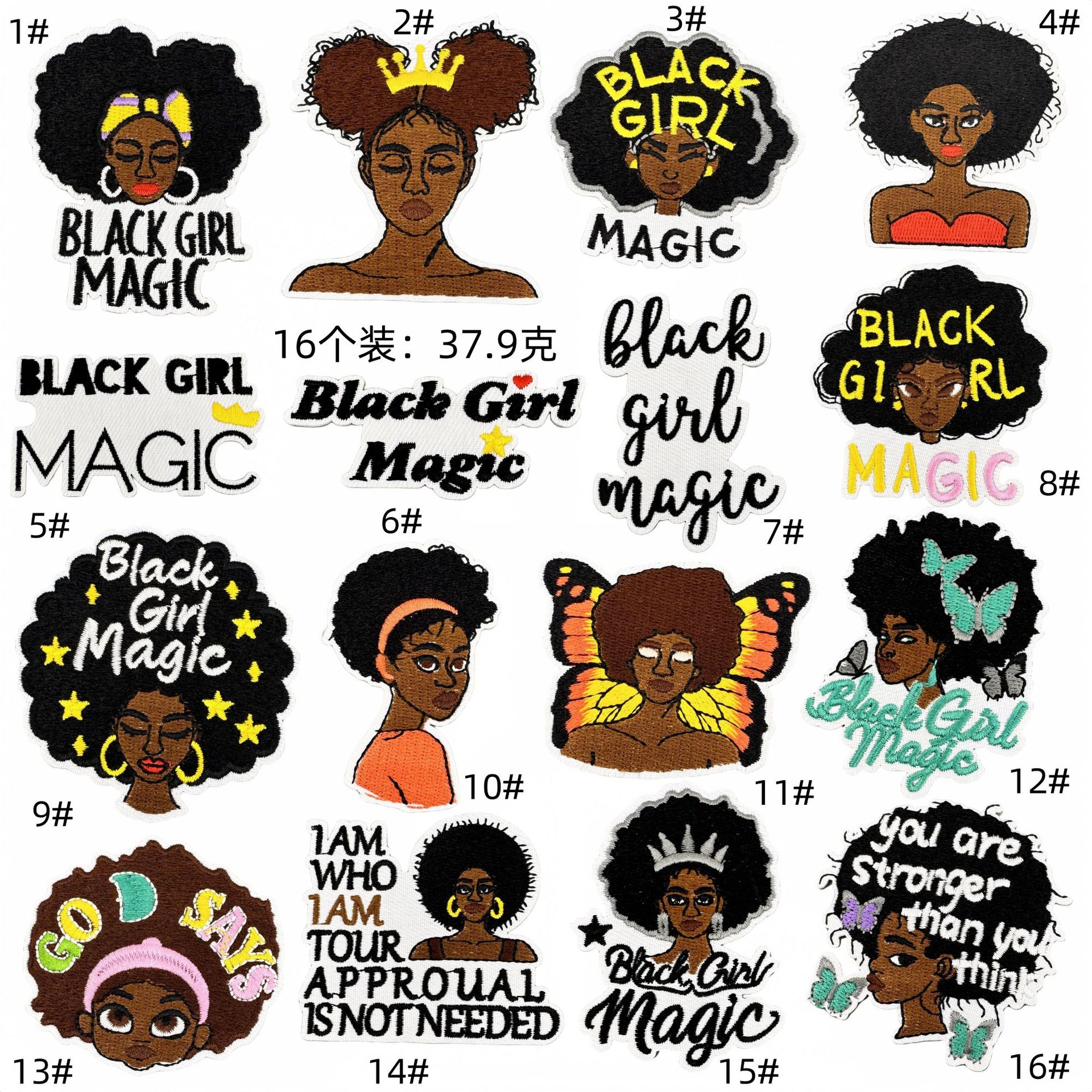 fashion black cloth sticker computer embroidery clothing accessories embroidery patches accessories hot melt adhesive spot wholesaleEmbroidered Iron on Patches for Clothes, Dress, Hat, Jeans, DIY Accessories Patches for Caps Backpacks Vest Harness -JY