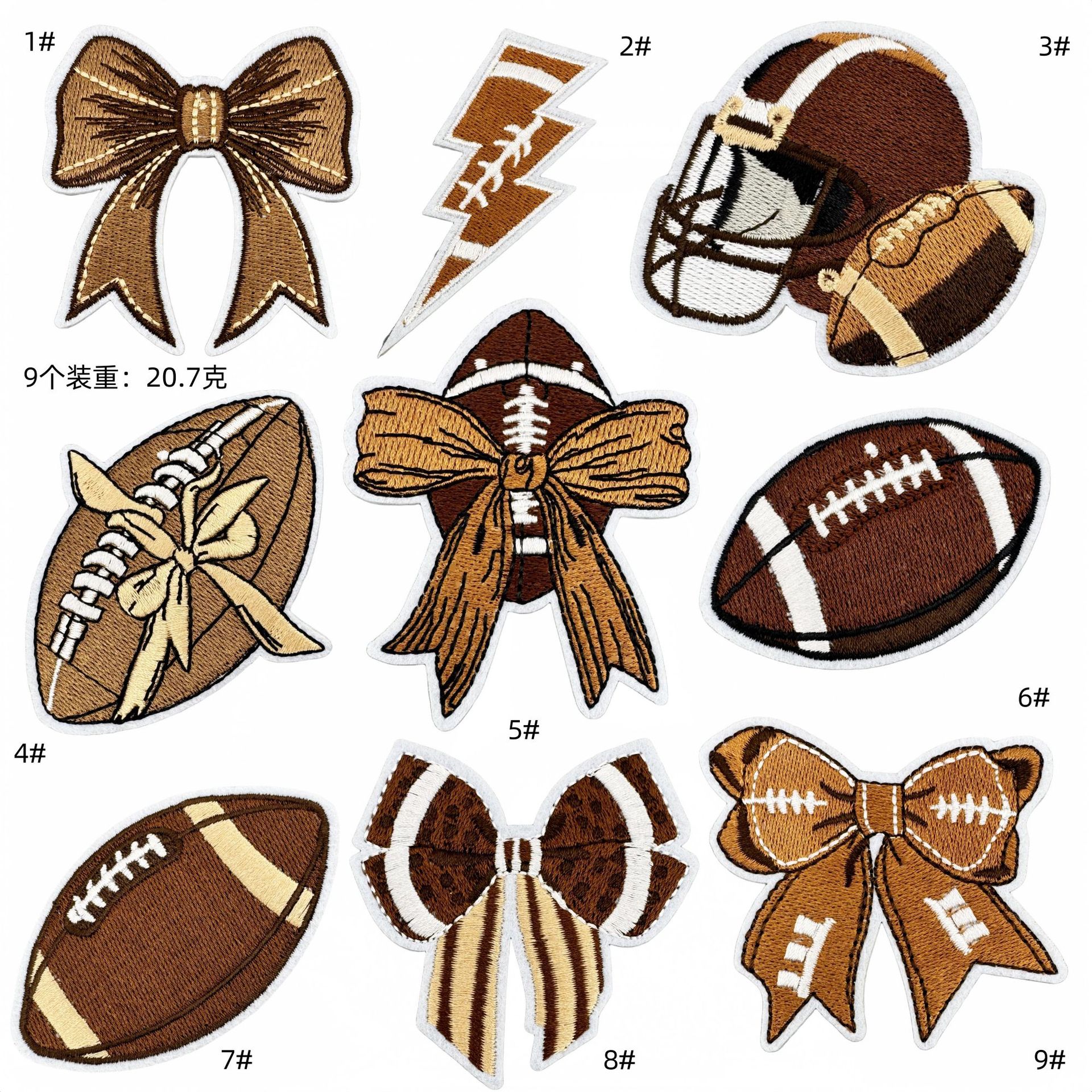 personalized sports rugby decorative cloth sticker embroidery patches computer embroidery clothing accessories spot embroideryEmbroidered Iron on Patches for Clothes, Dress, Hat, Jeans, DIY Accessories Patches for Caps Backpacks Vest Harness -JY