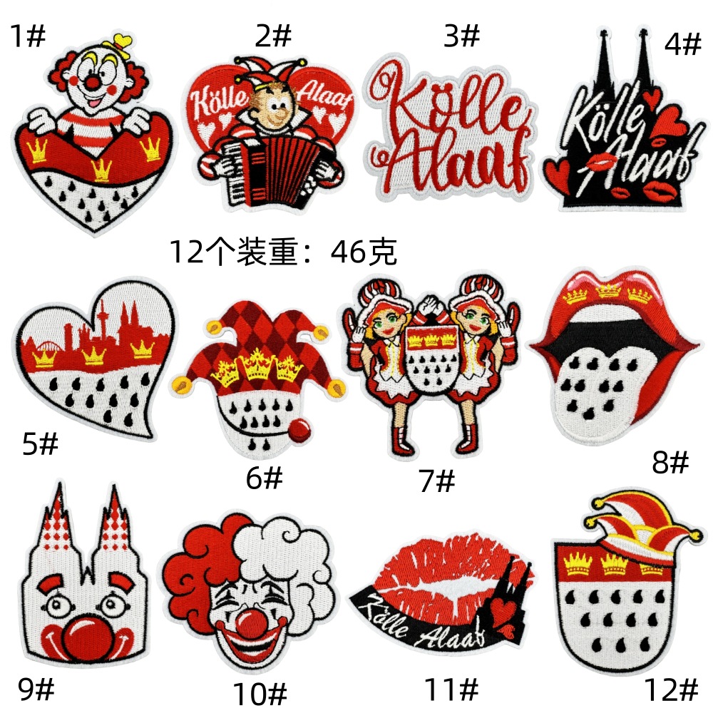 cartoon animation character cloth sticker spot hot melt adhesive computer embroidery patches holiday decoration electric embroidery iron on stickerEmbroidered Iron on Patches for Clothes, Dress, Hat, Jeans, DIY Accessories Patches for Caps Backpacks Vest Harness -JY