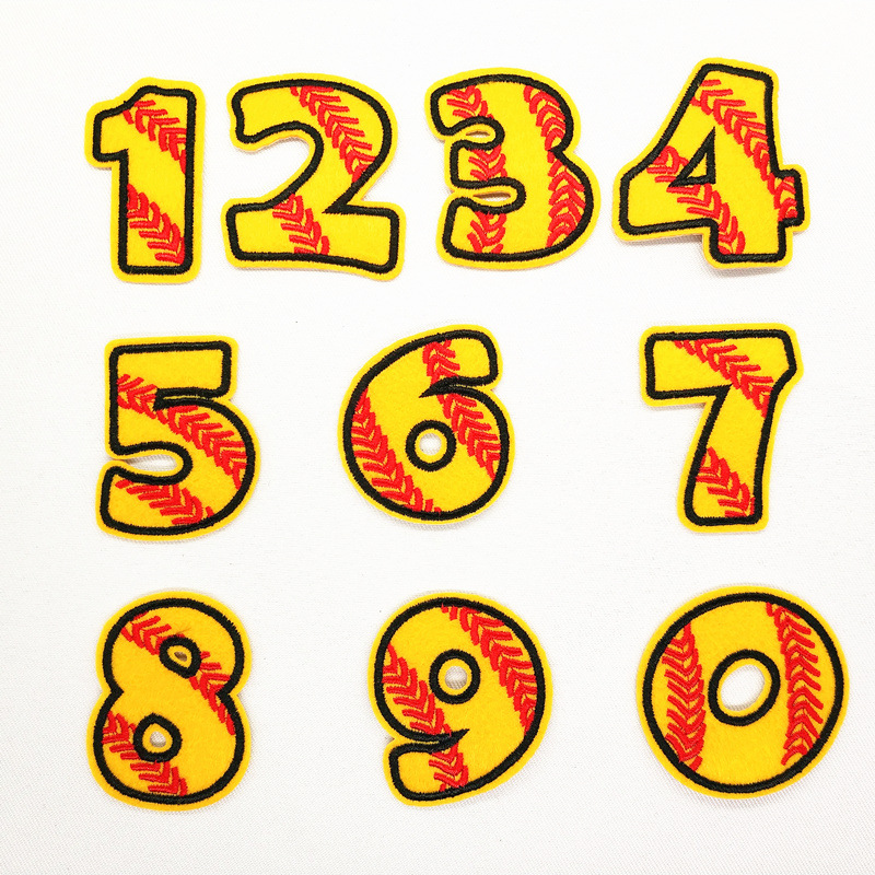 cloth sticker 0-9 digital clothes jeans sticker cloth sticker embroidery sticker hole sewing subsidy