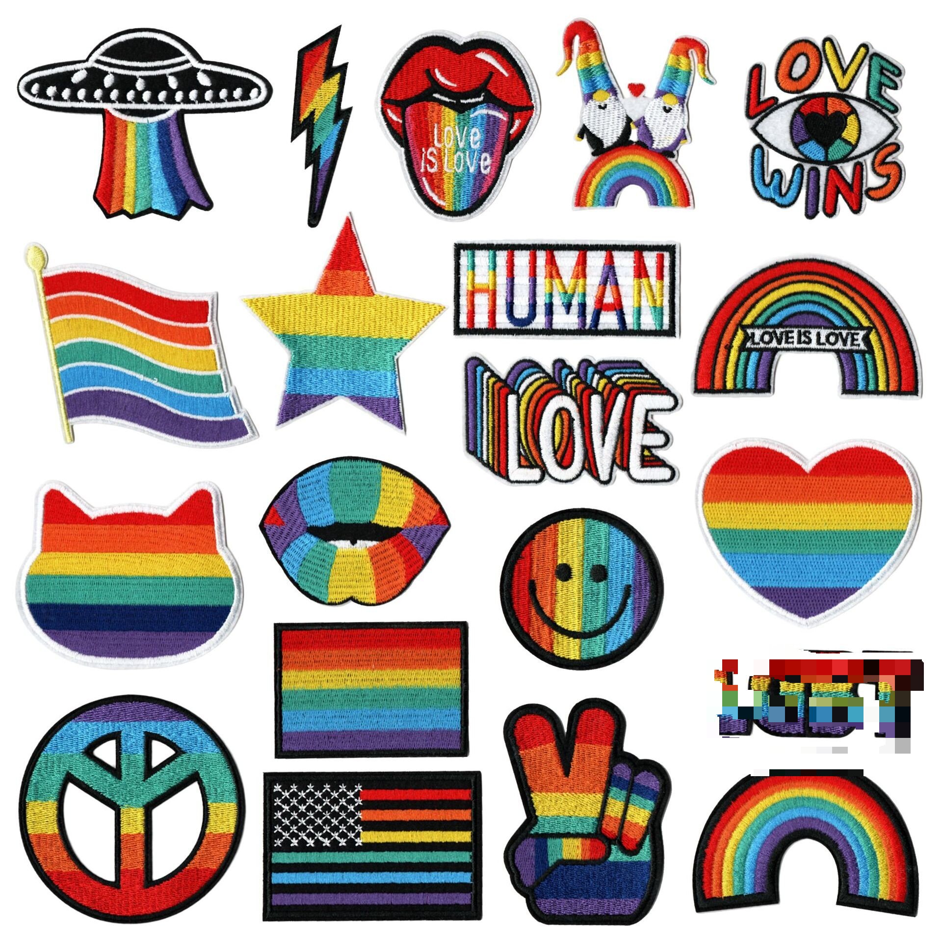 embroidery flower cartoon Halloween badge boy clothes patch sticker decorative sticker ironing sticker