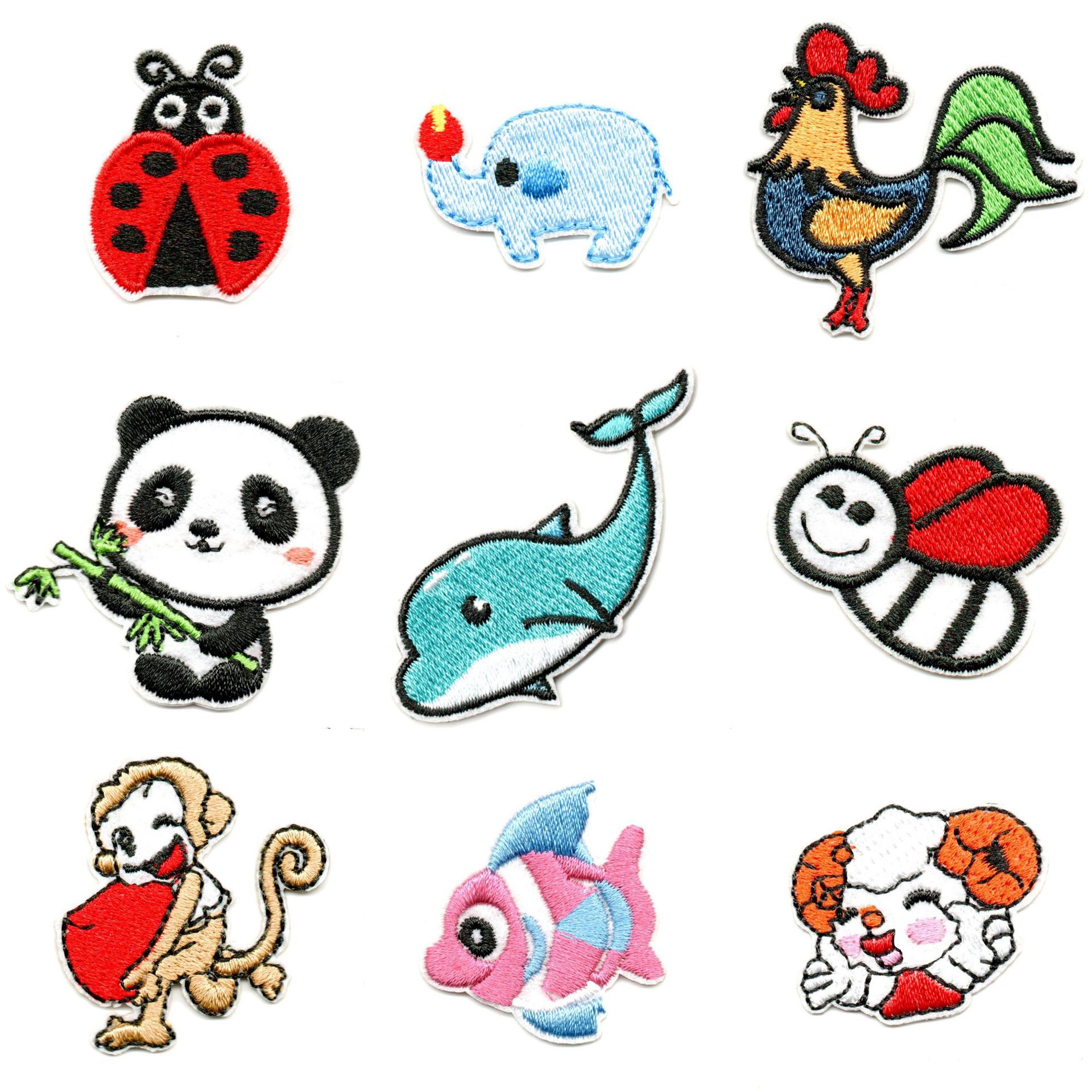 Embroidery Color Cartoon Cloth Sticker Fruit Series Cute Embroidery Cloth Sticker Clothes Decoration Patch Sticker