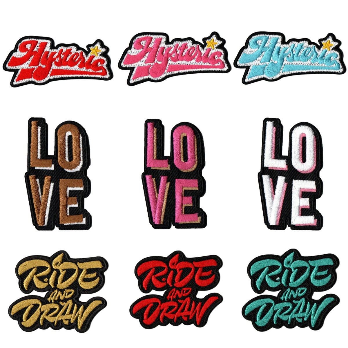 English alphabet embroidery patch cloth sticker clothes accessories jacket T-shirt chest sticker hat bag decoration patch hole decal