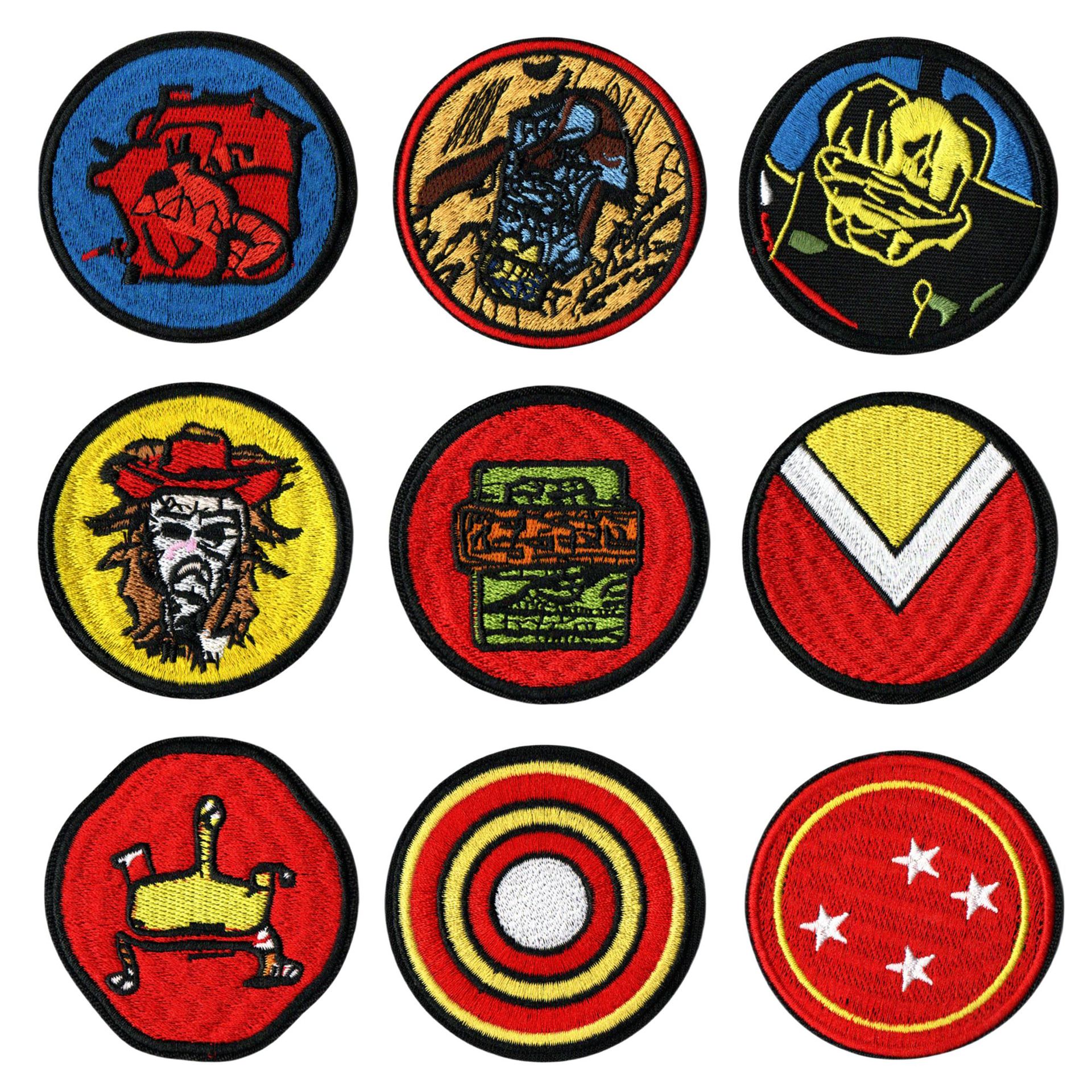 embroidery round badge accessories patches pirate embroidery patch luggage accessories cloth sticker