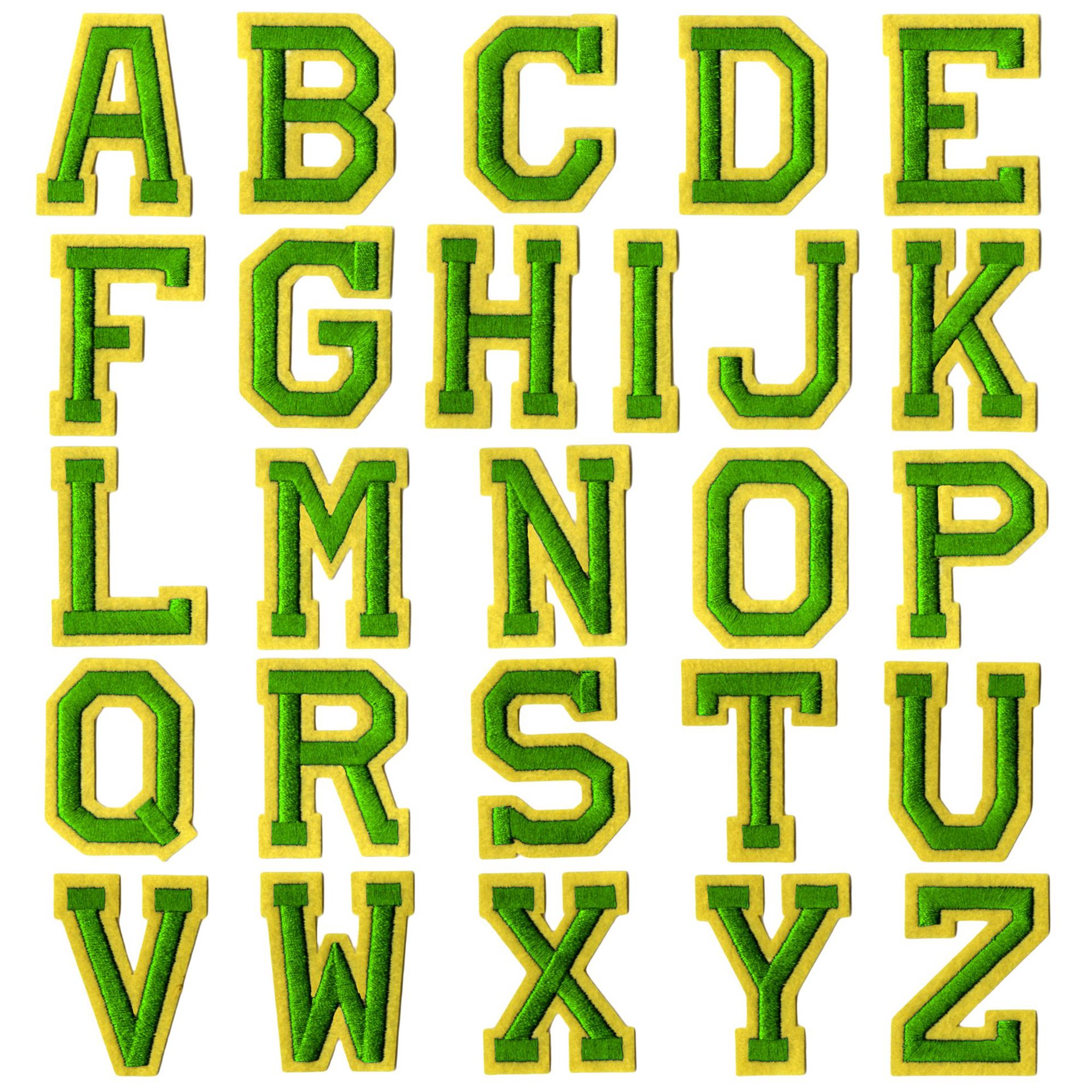 embroidery Color English alphabet combination Patch sticker Embroidery English decorative sticker Clothes DIY cloth sticker