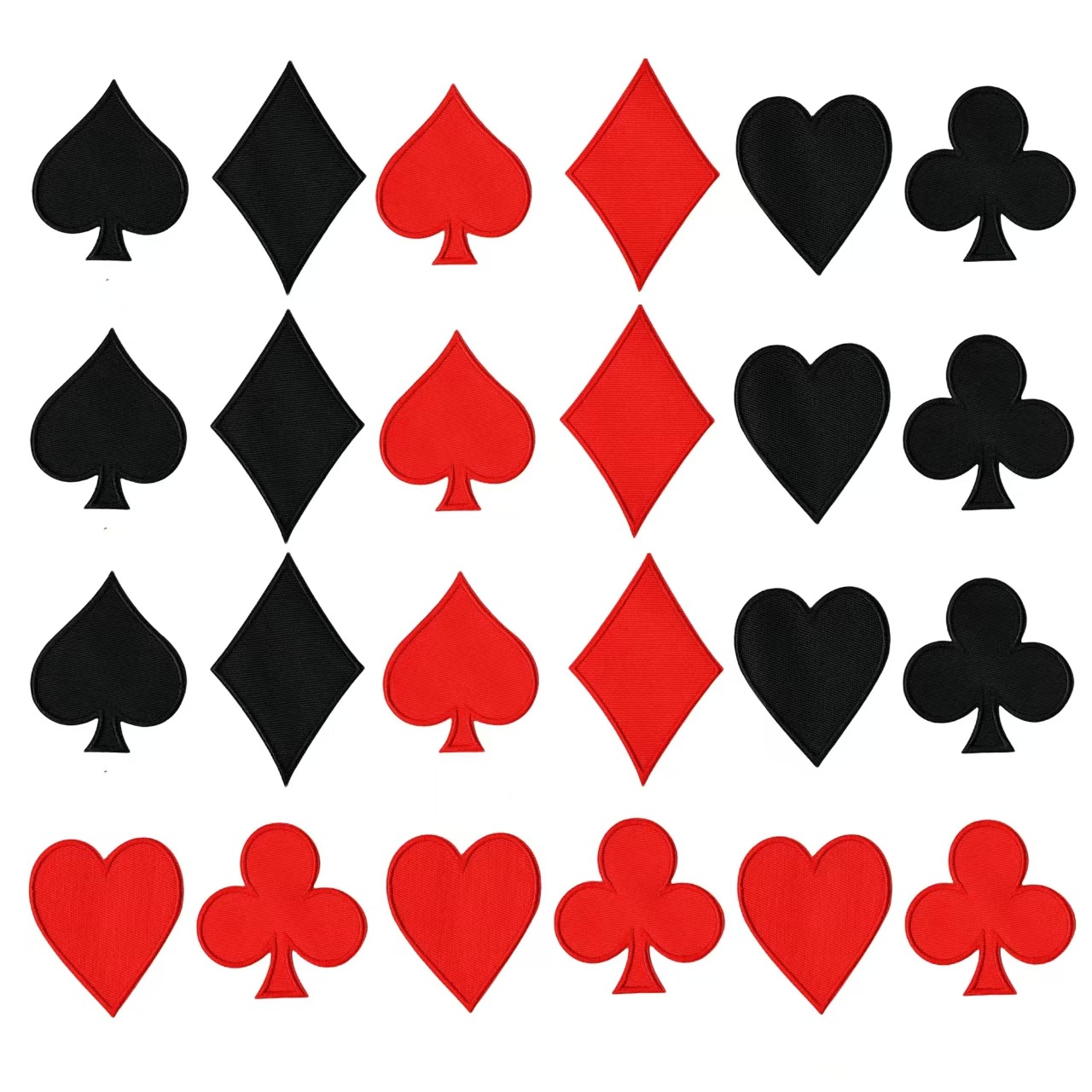 playing card spades cloth sticker embroidery clothing bag accessories patch foreign trade set