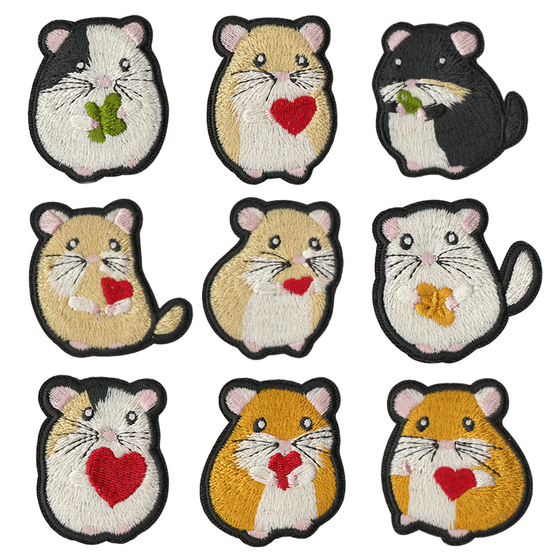 cute cat embroidery ironing cloth sticker clothes patch sticker small DIY repair hole decorative sticker ironing.